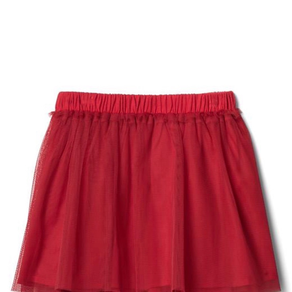 GAP Bright Red Tulle Skirt